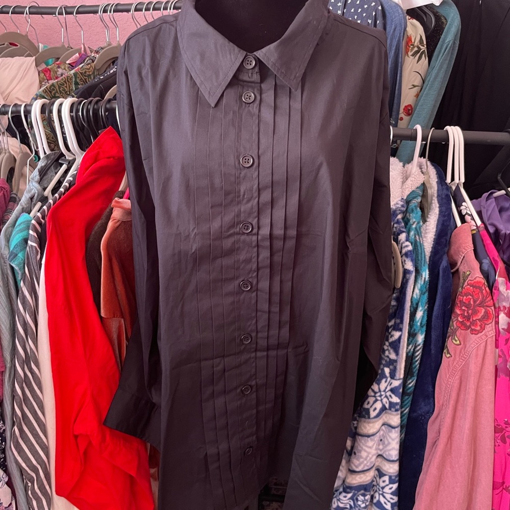 eShakti Charcoal Dress Shirt